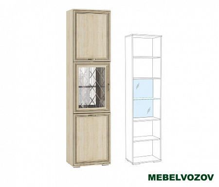 Пенал с витриной ЛШ-5 Ливорно (дуб сонома) от Mebelvozov в Нижнем Новгороде