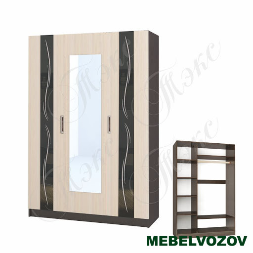 Шкаф 3-х ств. Эрика от компании Мебельвозов в Нижнем Новгороде