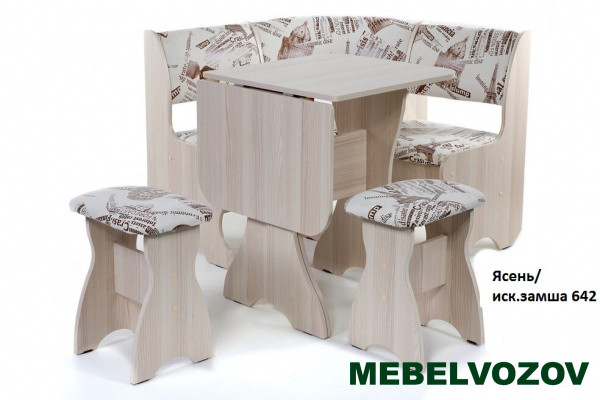 Кухонный уголок Тюльпан-мини замша от магазина Мебельвозов в Нижнем Новгороде