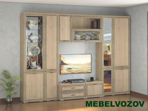 Пенал с витриной ЛШ-4 Ливорно (дуб сонома) от Mebelvozov в Нижнем Новгороде