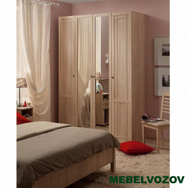 Шкаф для одежды и белья Sherlock60 (Дуб Сонома) от компании Мебельвозов в Нижнем Новгороде