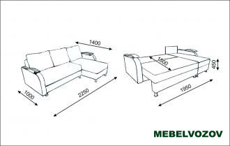 Угловой диван София-3 от магазина Мебельвозов в Нижнем Новгороде