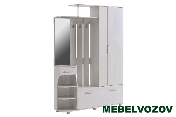 Прихожая Барселона-2 (белый рамух) от магазина Мебельвозов в Нижнем Новгороде
