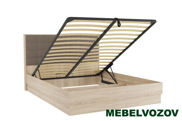 фото  Кровать с подъемным механизмом 1.6 Николь от магазина Мебельвозов в Нижнем Новгороде  Кровать с подъемным механизмом 1.6 Николь от магазина Мебельвозов в Нижнем Новгороде