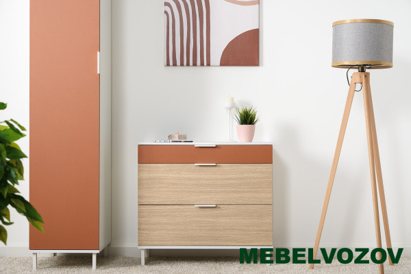 Марвэл Комод 16.234.03 (Белый PE шагрень) от магазина Мебельвозов в Нижнем Новгороде