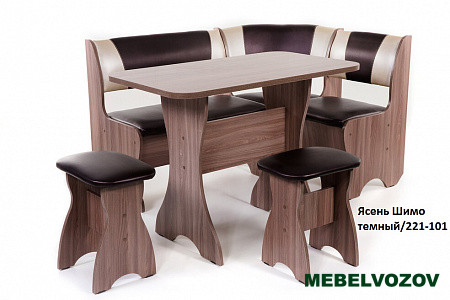 Кухонный уголок Тюльпан Ясень/221-101 от магазина Мебельвозов в Нижнем Новгороде