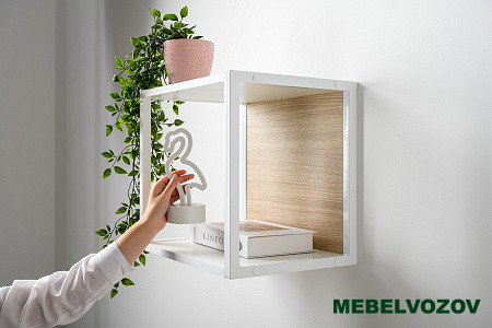 Марвэл Полка 16.487 (Белый PE шагрень, Плэйн)