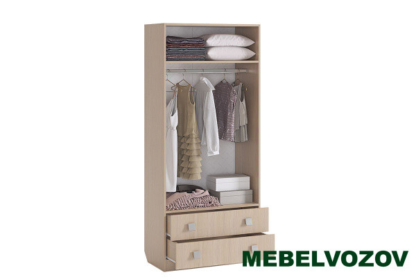 Шкаф комбинированный 2х-створчатый Амели детальное изображение от магазина mebelvozov.ru в Нижнем Новгороде