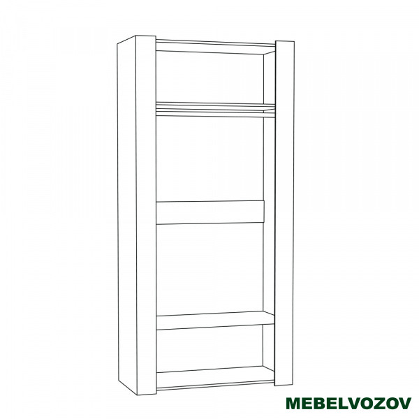 Амели Шкаф для одежды 13.133 от компании Мебельвозов в Нижнем Новгороде