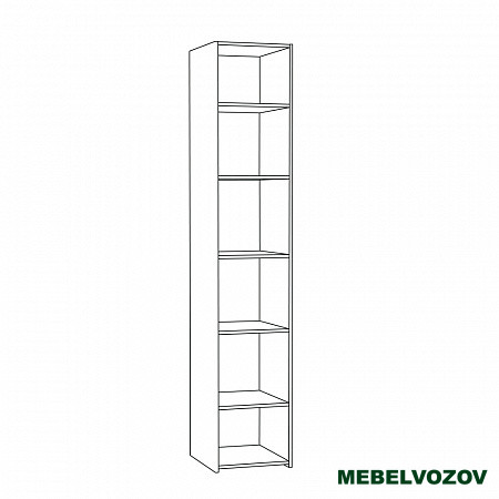 Амели Шкаф комбинированный 08.49 пенал от компании Мебельвозов в Нижнем Новгороде