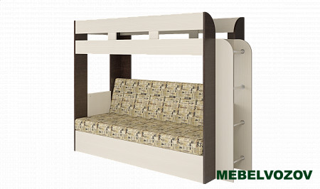 Кровать-Диван 2-х этажная Карамель 75 (анкор светлый/бодега темный) детальное изображение от магазина mebelvozov.ru в Нижнем Новгороде