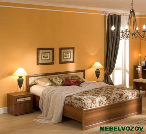 Кровать односпальная 3 Милана 1200 см (Орех) от магазина Мебельвозов в Нижнем Новгороде