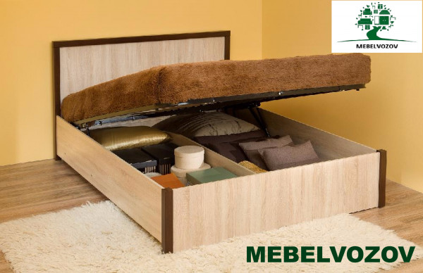 Кровать полутороспальная с подьемным механизмом Bauhaus 3.2  (1400) от магазина Мебельвозов в Нижнем Новгороде