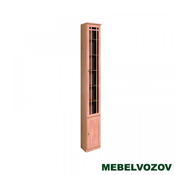 Шкаф для книг Sherlock 35 (библиотека) скошенный правый Дуб сонома от компании Мебельвозов