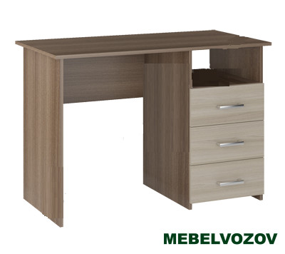 Стол компьютерный Интел-3(Ясень Шимо темный/ светлый) от магазина Мебельвозов в Нижнем Новгороде