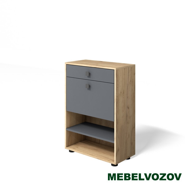 Обувница "Мини-Лайт" МЛ-4 (графит/дуб золотой крафт)- фото от магазина Мебельвозов в Нижнем Новгороде Обувница "Мини-Лайт" МЛ-4 (графит/дуб золотой крафт) от магазина Мебельвозов в Нижнем Новгороде
