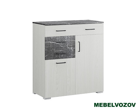 Теана комод (ясень анкор светлый/МДФ мрамор дарк) от магазина Мебельвозов в Нижнем Новгороде