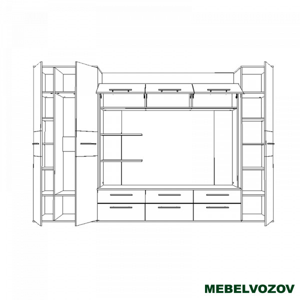 Модульная гостинная Сити 1 - фото от Mebelvozov в Нижнем Новгороде Модульная гостинная Сити 1 от Mebelvozov в Нижнем Новгороде