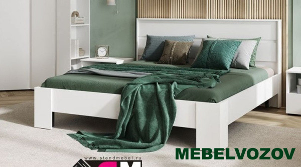 ХЕЛЕН КР 03 Кровать 1600 (БЕЛЫЙ) от магазина Мебельвозов в Нижнем Новгороде