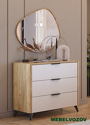 Адам Комод (дуб крафт золотой/белое дерево) от магазина Мебельвозов в Нижнем Новгороде