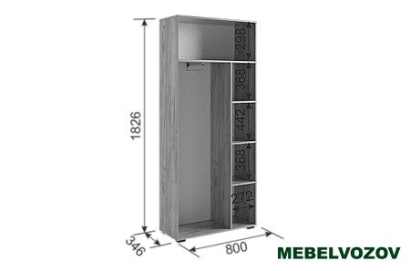 Прихожая "Бери К4" (дуб крафт золотой/белое дерево) от магазина Мебельвозов в Нижнем Новгороде