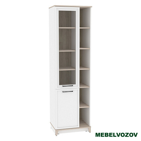 Aurelio 1 (гостиная) Шкаф МЦН (модуль 150), Белый-Блеквуд Сатиновый от Mebelvozov в Нижнем Новгороде