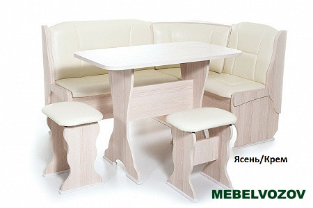 Кухонный уголок Орхидея Ясень/Милк  от магазина Мебельвозов в Нижнем Новгороде