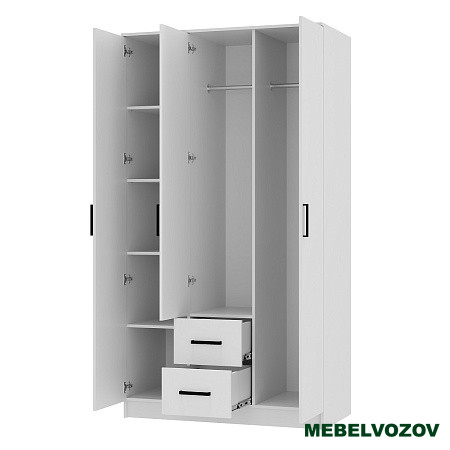 Шкаф 3-х створчатый Фьюжн ШК-09 от компании Мебельвозов в Нижнем Новгороде