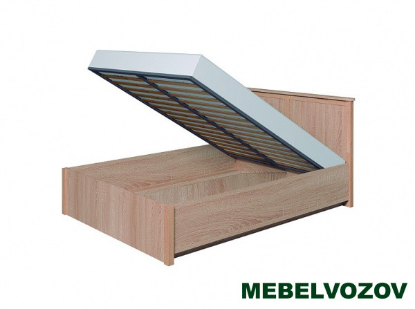 Кровать 1400 мм Sherlock 43.2 с подъемным механизмом,без матраса (Дуб Сонома) от магазина Мебельвозов в Нижнем Новгороде