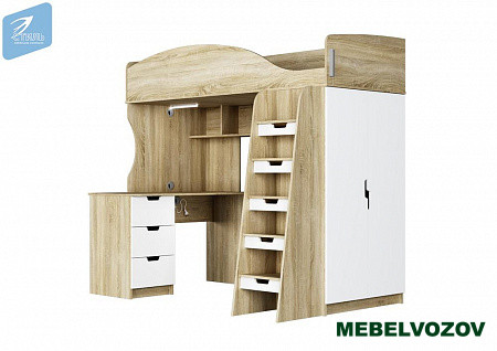 Кровать-чердак СЭНДИ КР-111 детальное изображение от магазина mebelvozov.ru в Нижнем Новгороде