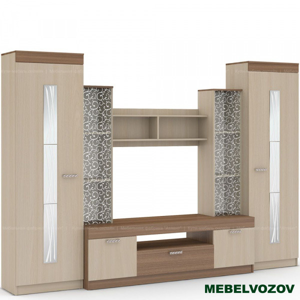 Шкаф для ТВ Рио 25 (Ясень шимо светлый/темный) от интернет магазина Mebelvozov в Нижнем Новгороде