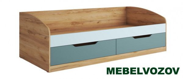 RICH Кровать-тахта КР-002 (Мята/голубой) детальное изображение от магазина mebelvozov.ru