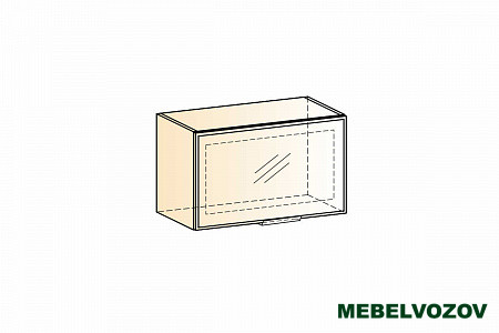 Стоун шкаф навесной L600 H360 1 дв.рам. фото от Мебельвозов в Нижнем Новгороде