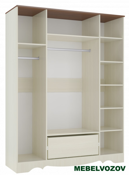 Шкаф четырехдверный в спальню Латте 4 от компании Мебельвозов в Нижнем Новгороде