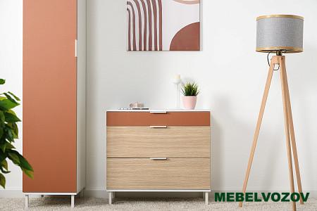 Марвэл Комод 16.234.03 (Белый PE шагрень) от магазина Мебельвозов в Нижнем Новгороде