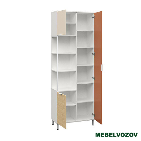 Марвэл Шкаф комбинированный 13.22 (Белый PE шагрень) детальное изображение от магазина mebelvozov.ru в Нижнем Новгороде