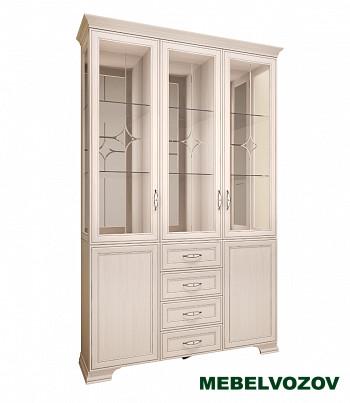 Венеция 30+33. Буфет+комплект наполнения (дверь стекло и полки в центр. секцию) от Mebelvozov в Нижнем Новгороде