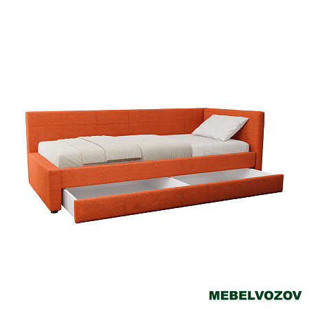 Марвэл 90 Кровать одинарная (EPIC 45 TERRA оранжевый) детальное изображение от магазина mebelvozov.ru в Нижнем Новгороде