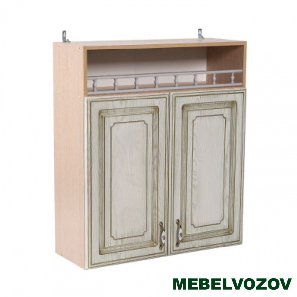 Шкаф навесной с открытой полкой 800 Анжелика (высота 920) фото от Мебельвозов в Нижнем Новгороде