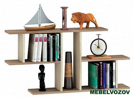 Полка навесная ПН-4 (Ясень шимо/Дуб Сонома) фото от Мебельвозов в Нижнем Новгороде