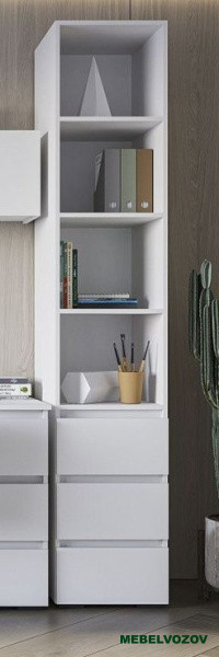 ХЕЛЕН ПН 02 Пенал открытый (БЕЛЫЙ) - фото от компании Мебельвозов в Нижнем Новгороде ХЕЛЕН ПН 02 Пенал открытый (БЕЛЫЙ) от компании Мебельвозов в Нижнем Новгороде