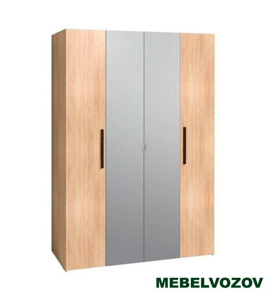 Шкаф с зеркалом для одежды Bauhaus 9  от компании Мебельвозов в Нижнем Новгороде