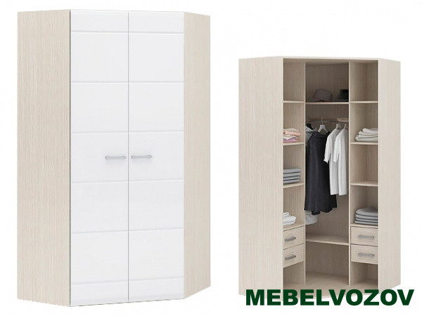Шкаф угловой двухстворчатый Симба от компании Мебельвозов в Нижнем Новгороде