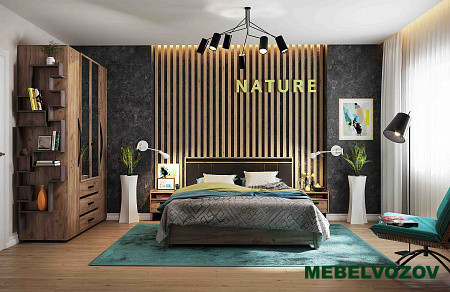 Модульная спальня Nature Комплект 1 от магазина Мебельвозов в Нижнем Новгороде