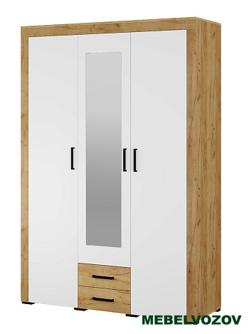 Шкаф для одежды Адель (белый/дуб крафт) - фото от компании Мебельвозов в Нижнем Новгороде Шкаф для одежды Адель (белый/дуб крафт) от компании Мебельвозов в Нижнем Новгороде