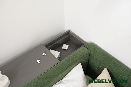 Марвэл Тумба выкатная 16.159 (Темно - серый U2601) детальное изображение от магазина mebelvozov.ru в Нижнем Новгороде