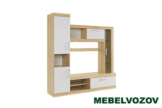 МОДУЛЬНАЯ СТЕНКА "МАКСИ" (дуб сонома/белое дерево) от Mebelvozov в Нижнем Новгороде