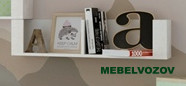 Полка навесная Твист 10 фото от Мебельвозов в Нижнем Новгороде
