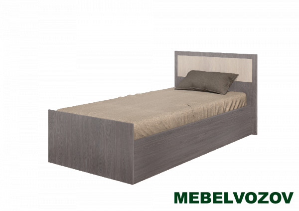 Кровать односпальная "Фиеста"  900 мм, без матраса (Ясень Шимо) от магазина Мебельвозов в Нижнем Новгороде