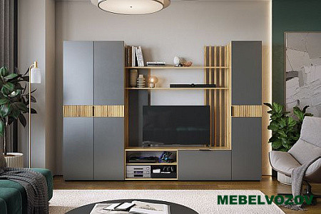 Гостиная Бери К2 (дуб крафт золотой/графит) от Mebelvozov в Нижнем Новгороде